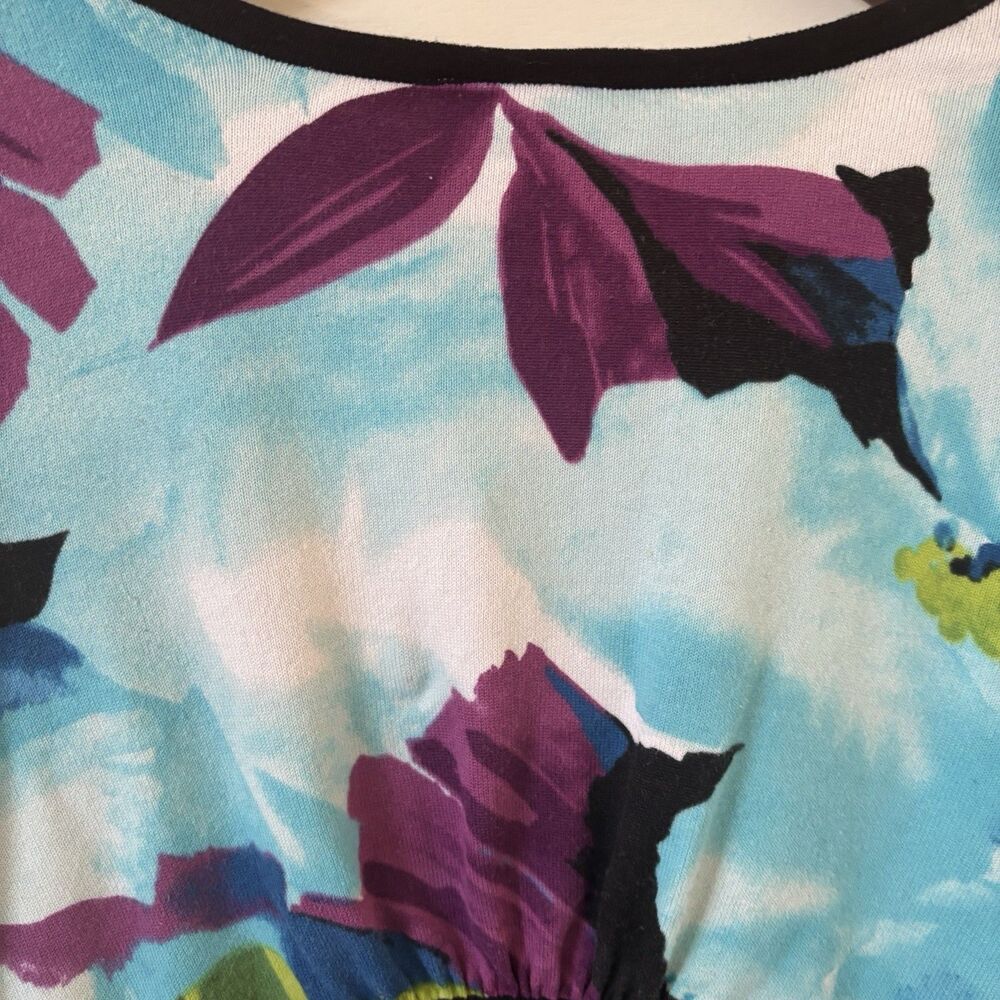 Lane Bryant Womens Cardigan 18/20 Tropical Lightweight Open Shrug Coverup‎ Boho - Picture 8 of 9